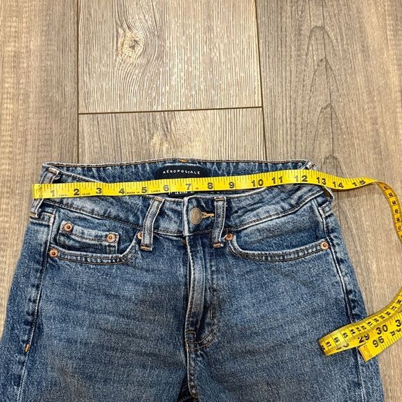 Aeropostale Mid Rise Ankle Straight Jeans - Picture 7 of 9